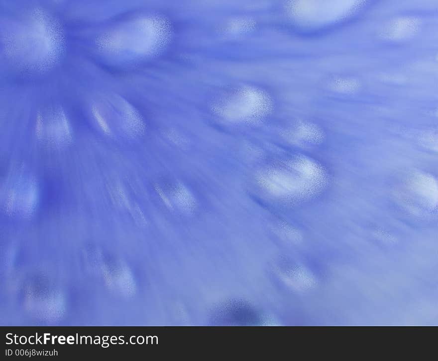 Abstract speckled blue bubbles