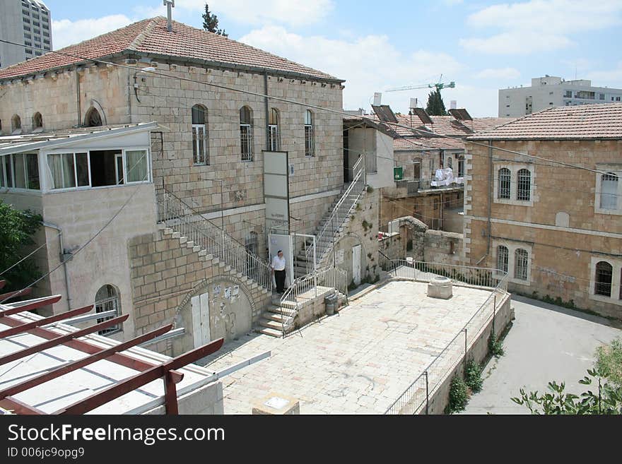 View on jerusalem qurter -Court yard. View on jerusalem qurter -Court yard