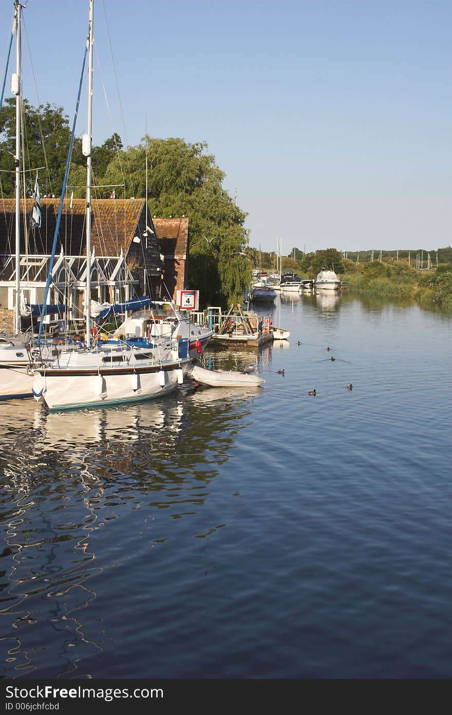 Yachts On River