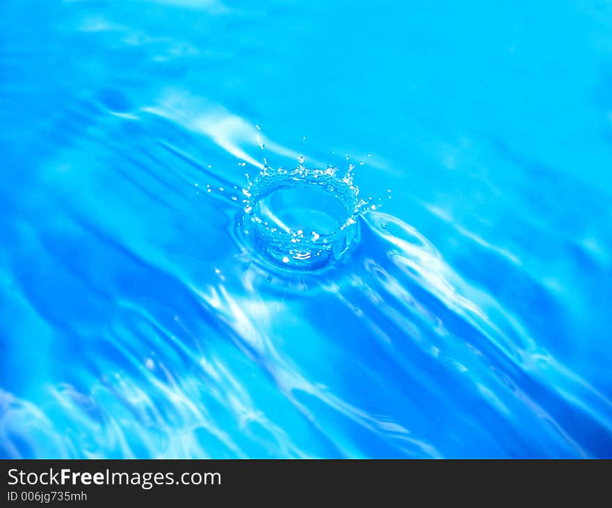 Blue Water Splash