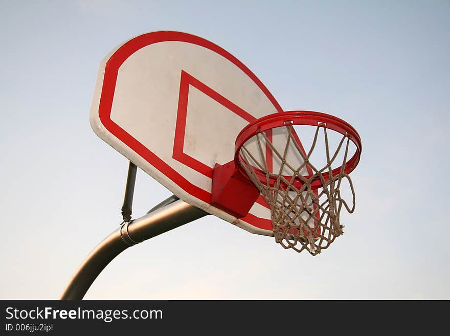 Basketball Hoop at School