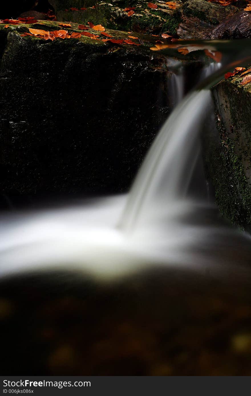 Autumn stream in Giant mountains