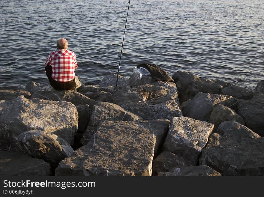 Fishing on the Marmare Sea