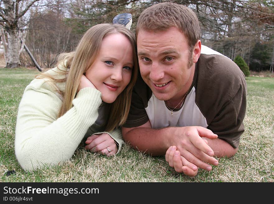 Young Couple in Grass