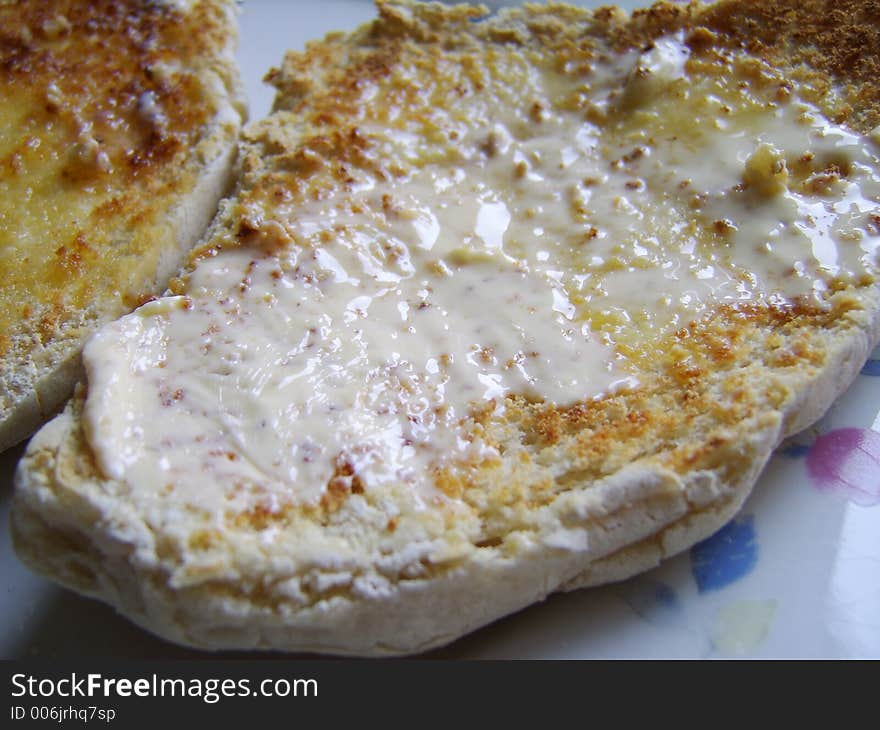 Toasted soda bread. Toasted soda bread