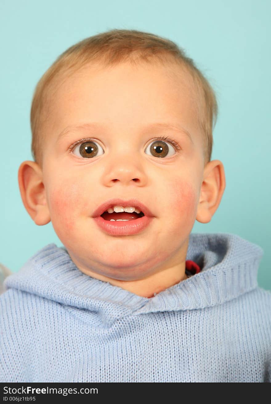 Young Boy In Studio