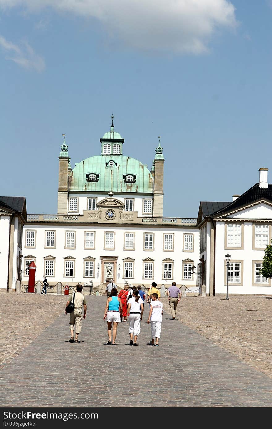 Castel of fredensborg in denmark a sunny sommer day. Castel of fredensborg in denmark a sunny sommer day