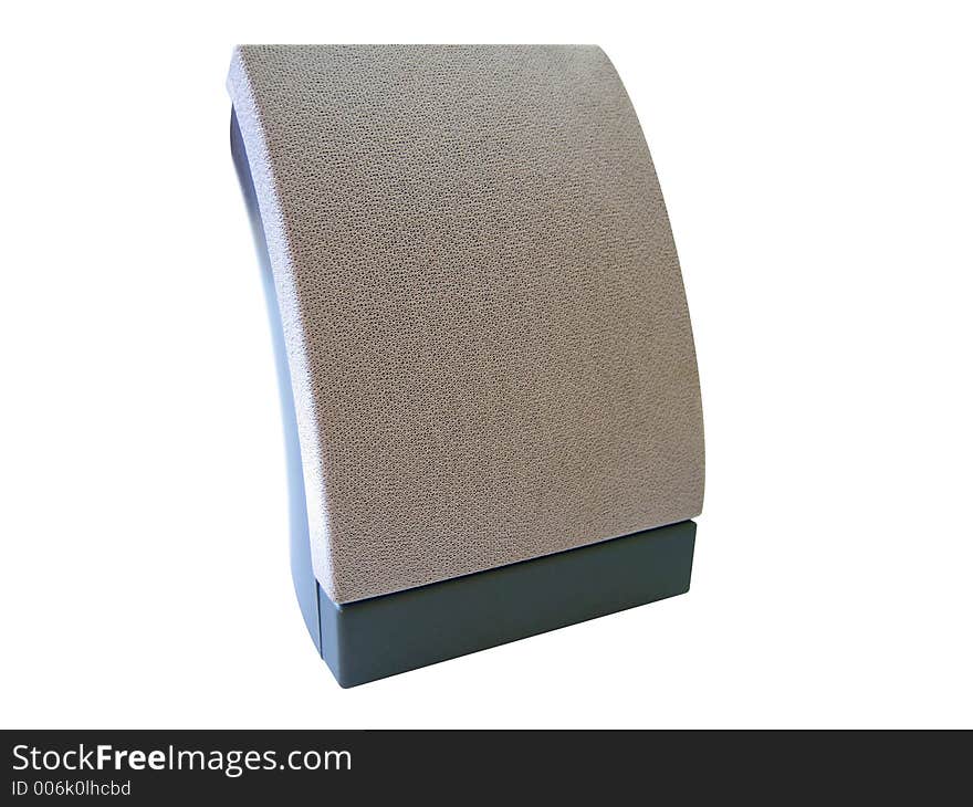 Isolated grey speaker. Isolated grey speaker