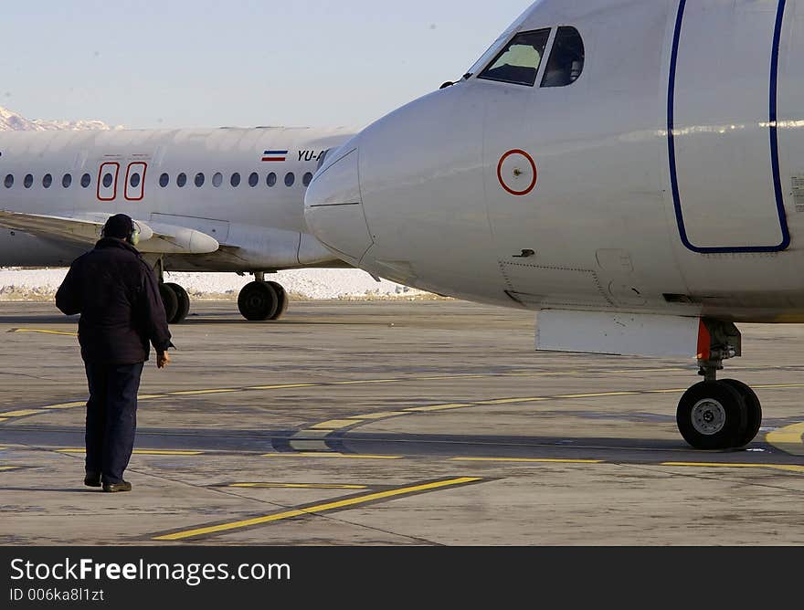 Plane at the airport 7