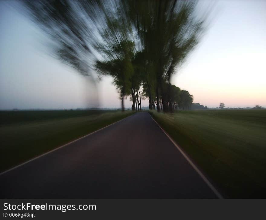 Driving with nearly 100 mph through an alley (in Germany). Driving with nearly 100 mph through an alley (in Germany)