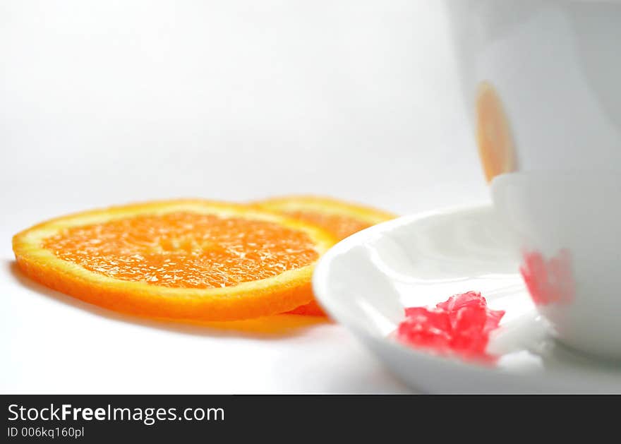 White Cup On A White Background