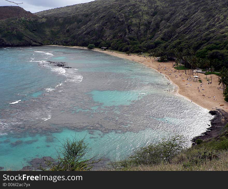 Beautiful snorkiling area, one of the most beautiful places on the island of Oahu. Beautiful snorkiling area, one of the most beautiful places on the island of Oahu