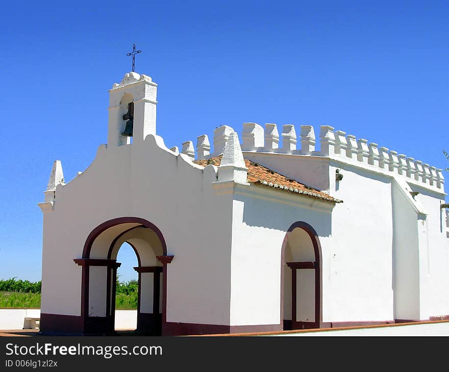 Ermida of century XVI, constructed in the Farm of the Esporão in Reguengos de Monsaraz. Ermida of century XVI, constructed in the Farm of the Esporão in Reguengos de Monsaraz.