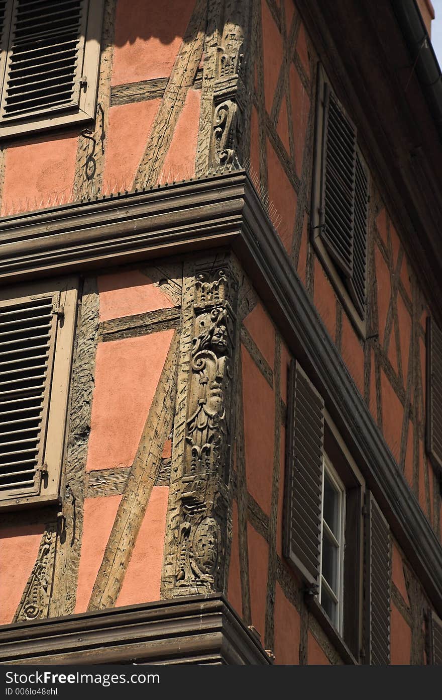 Facade in strasbourg. Facade in strasbourg