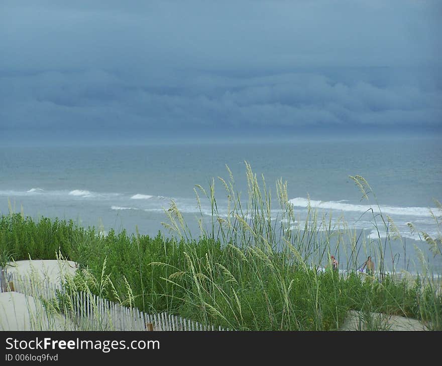 Clouds off of a NC beach rolling towards the shore. Clouds off of a NC beach rolling towards the shore.