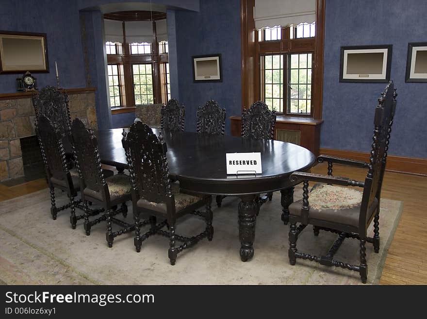 High class conference room with antique furniture. High class conference room with antique furniture