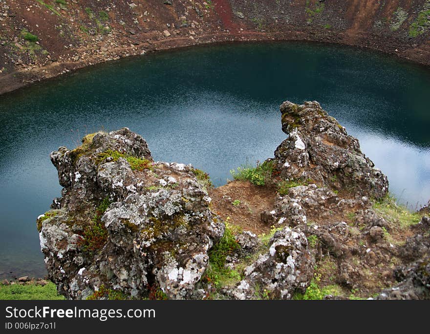 Into the crater