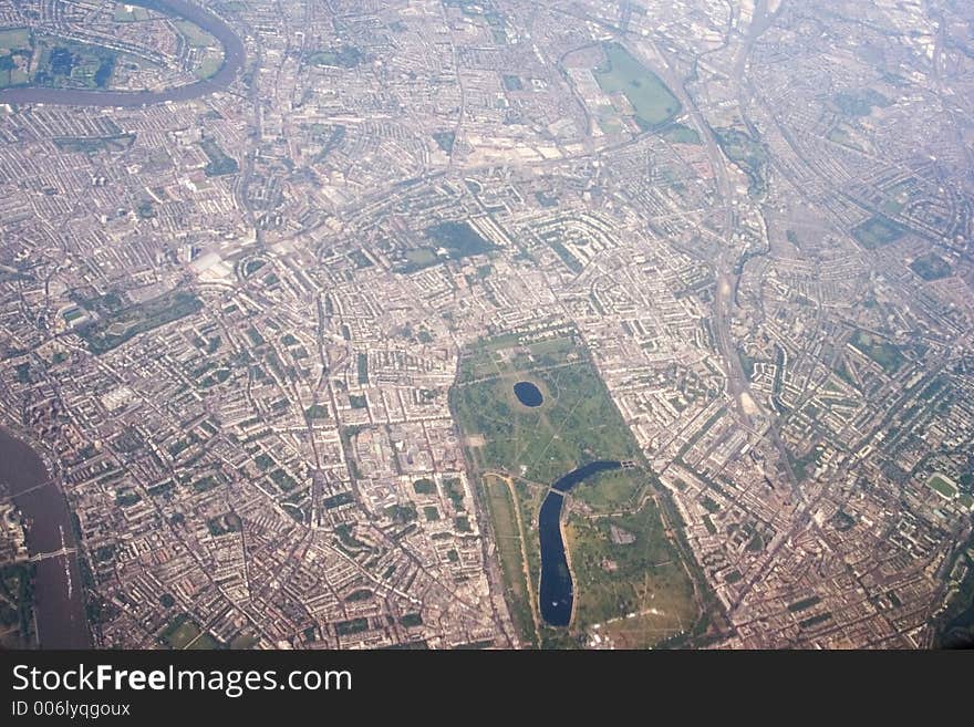 Aerial view of london