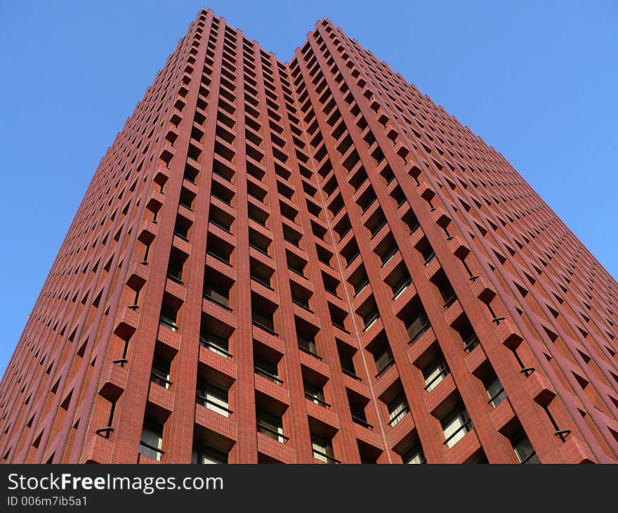 Office up-stair red color building, Tokyo Japan. Office up-stair red color building, Tokyo Japan