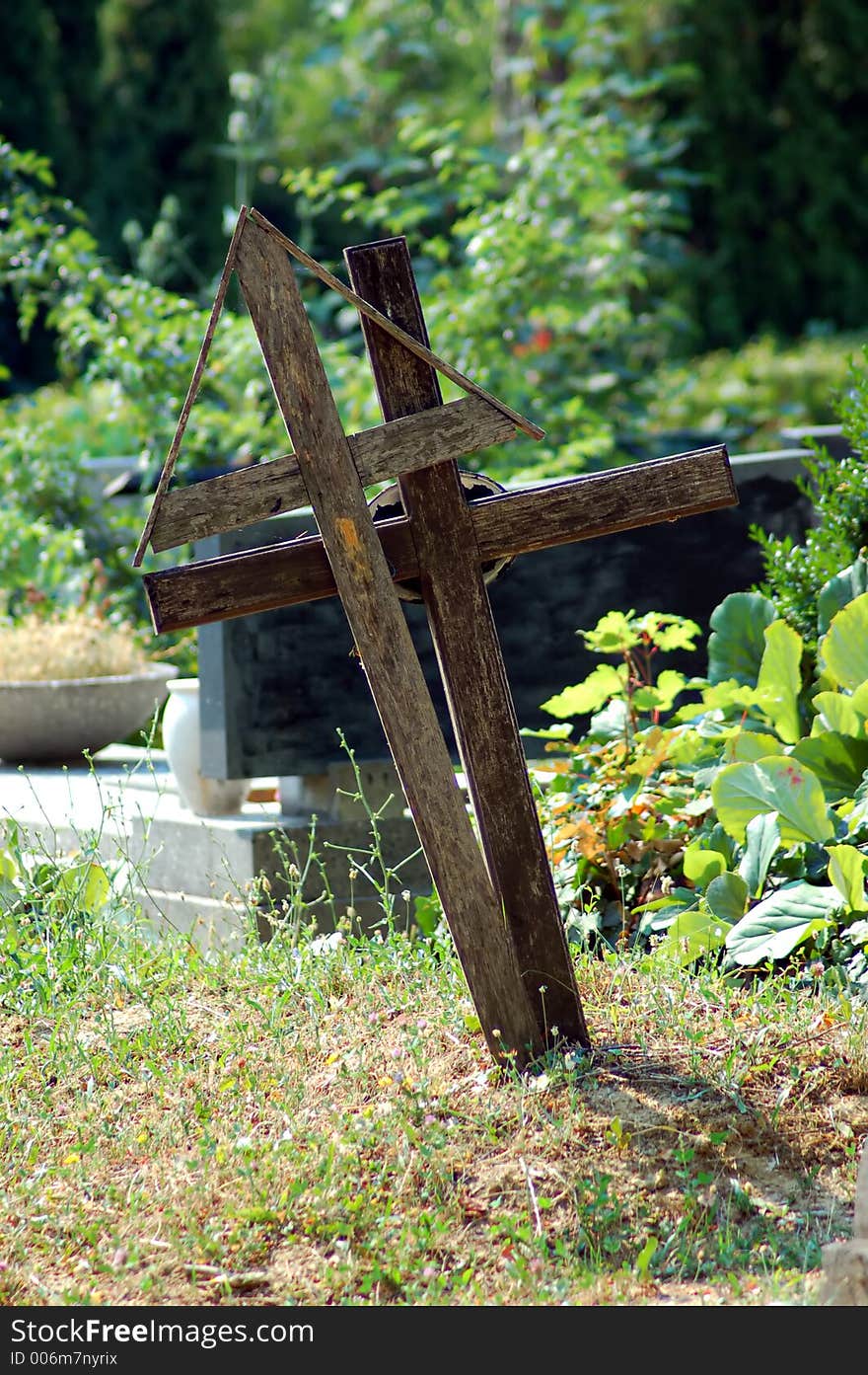 Graveyard on sunny day. Calm and quiet. Graveyard on sunny day. Calm and quiet.