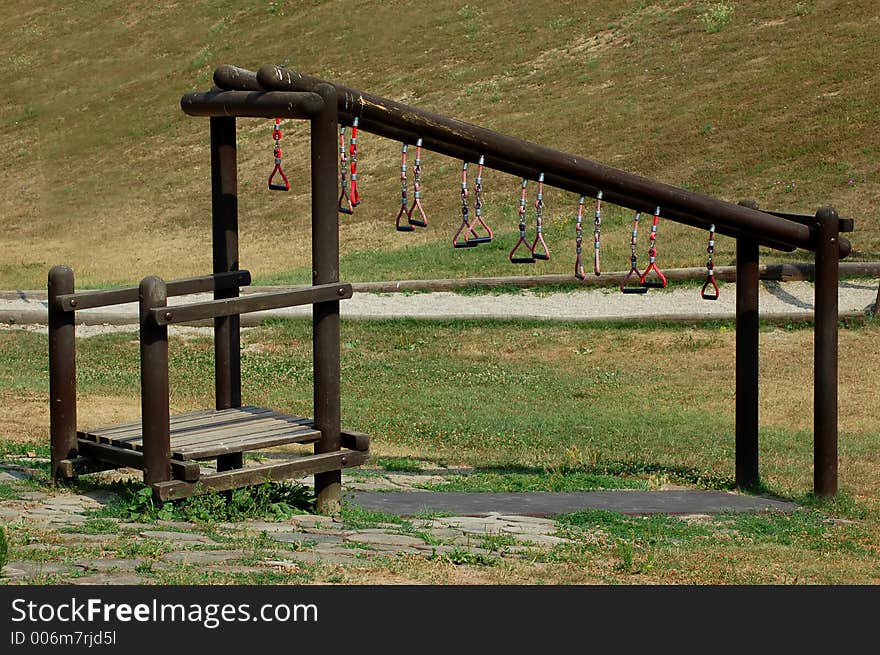 Hangers at playground