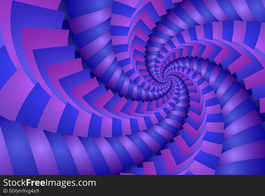 Spinning vortex, a  fractal image. Spinning vortex, a  fractal image.