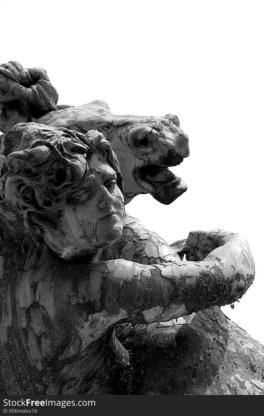 Part of the incredible fountain at Piazza della Repubblica