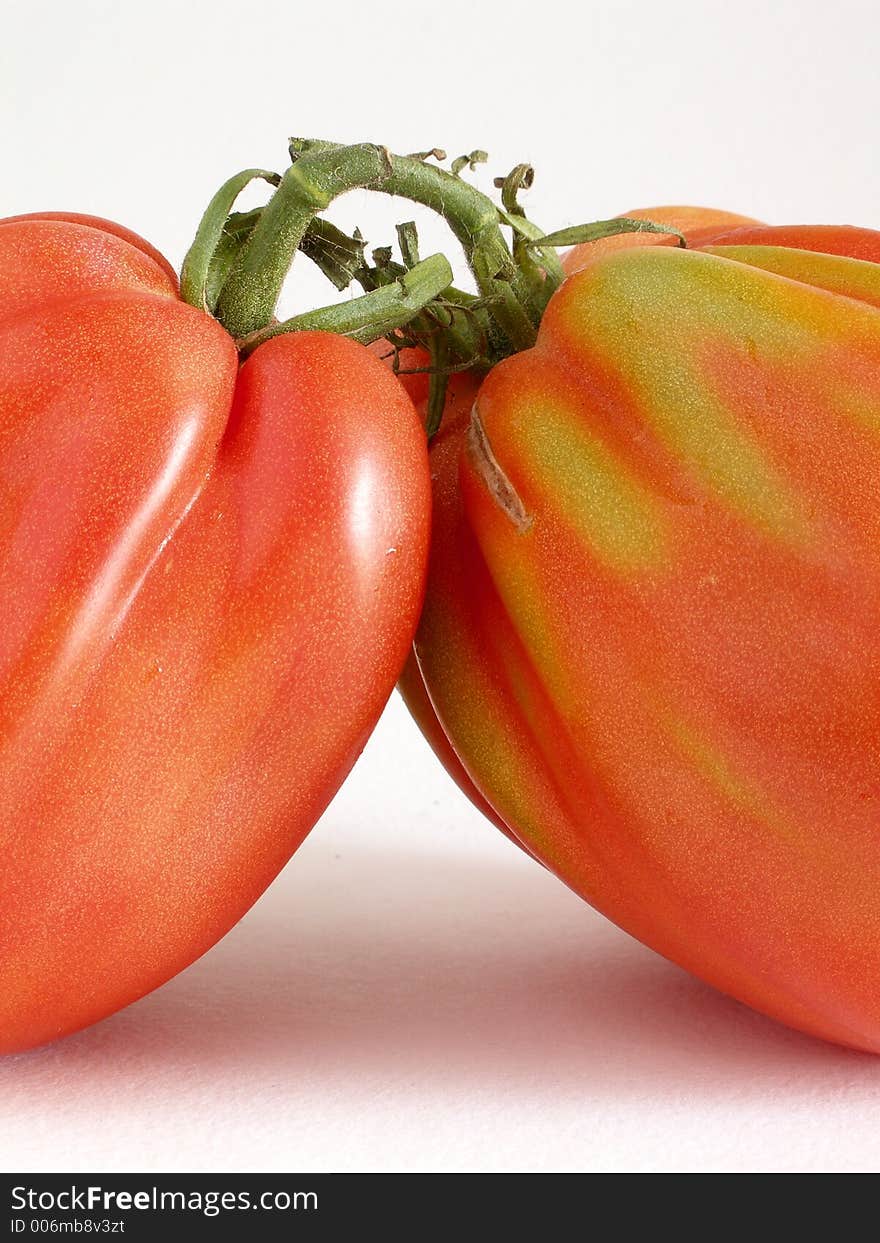 Beef tomatoes close-up