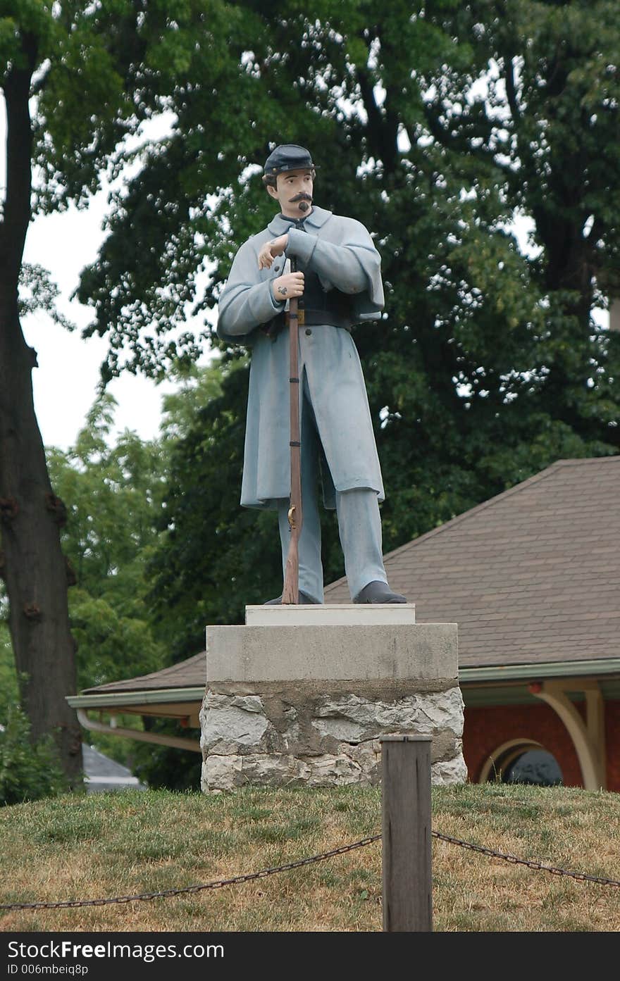 Statue of Union soldier located at the Old Vets Home, Quincy, IL. Statue of Union soldier located at the Old Vets Home, Quincy, IL