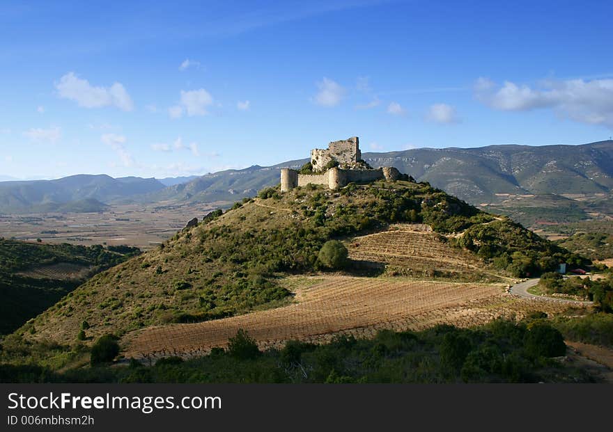 French medieval castle Aguilar. French medieval castle Aguilar.