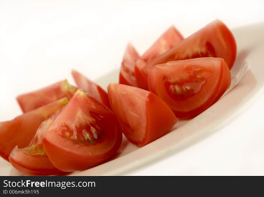 Tomato slices. Tomato slices