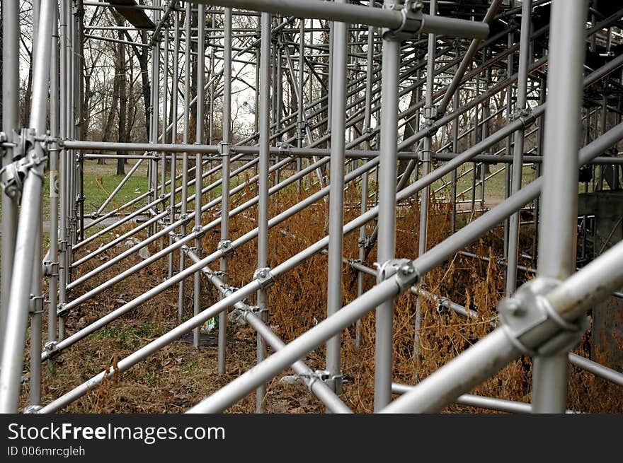 Base structure of an open arena. Base structure of an open arena