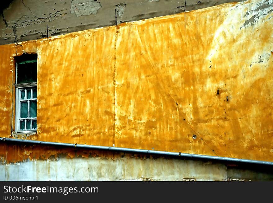 Window Trapped In Mustard