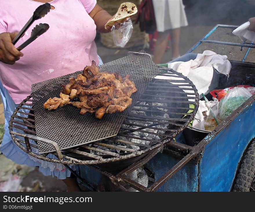 Fried pork