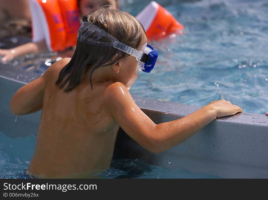 Child in the swimming-pool