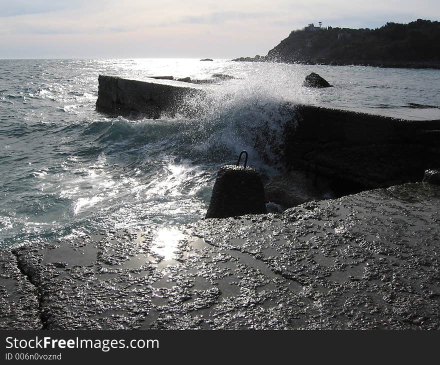 Black sea on the Crimea. Black sea on the Crimea