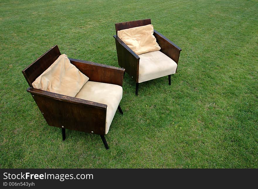 Two arm-chairs