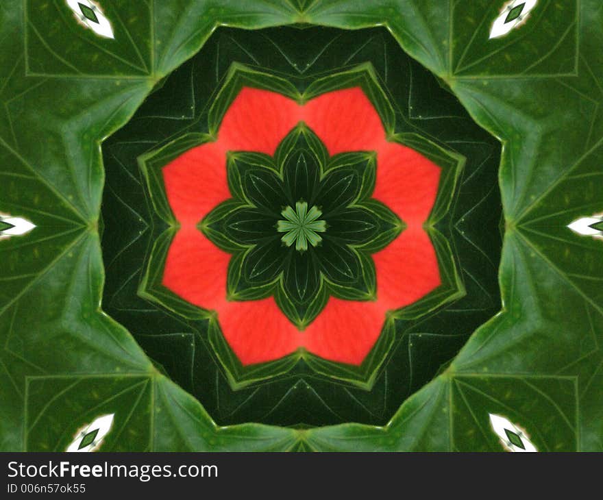 Red And Green Pinwheel