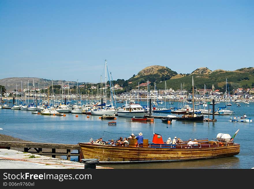 Conway bay,wales,uk. Conway bay,wales,uk