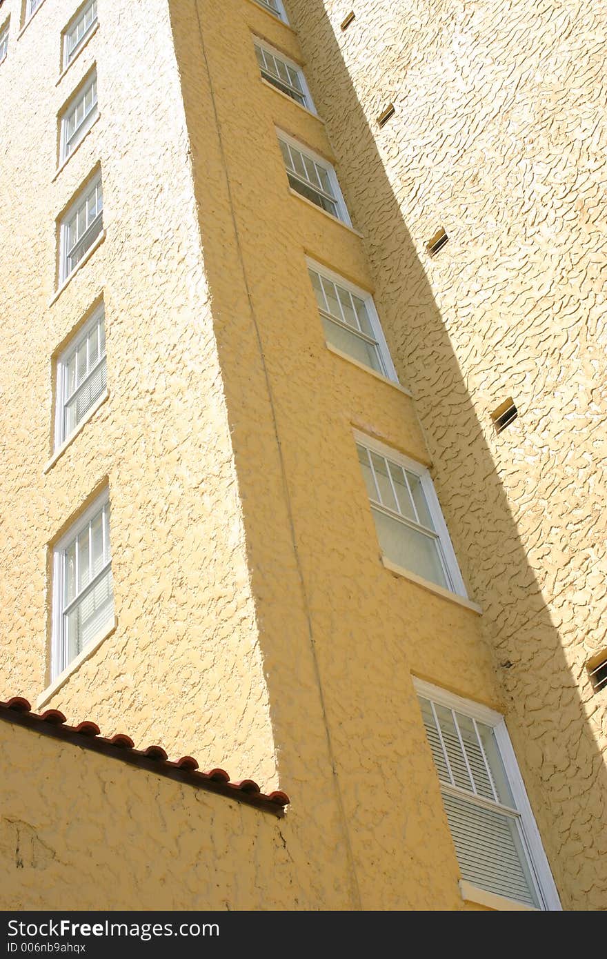 Hotel building detail from downtown Lakelant, Florida