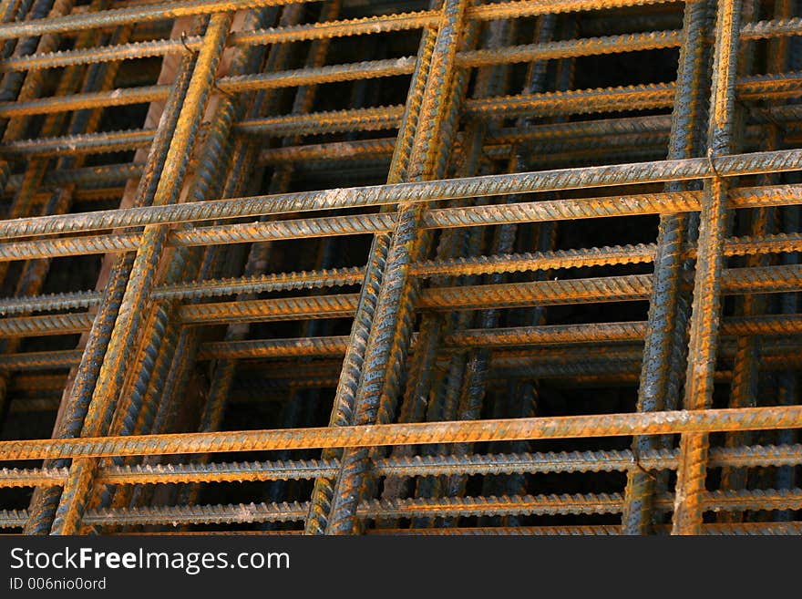 Steel grid, construction reinforcement. Steel grid, construction reinforcement