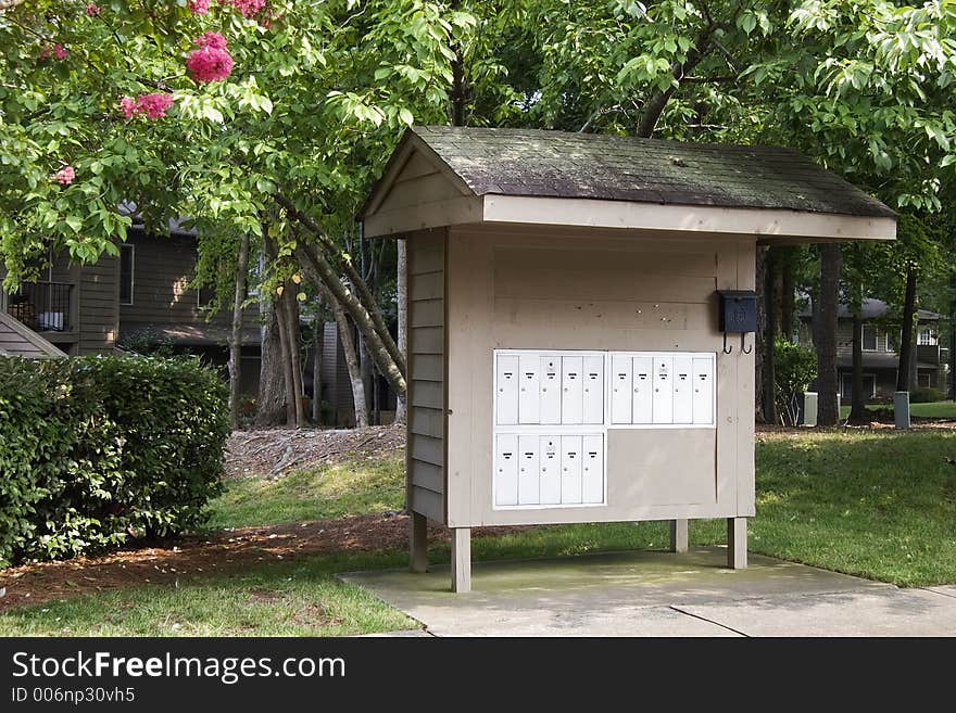 Mailboxes at Condominium Complex