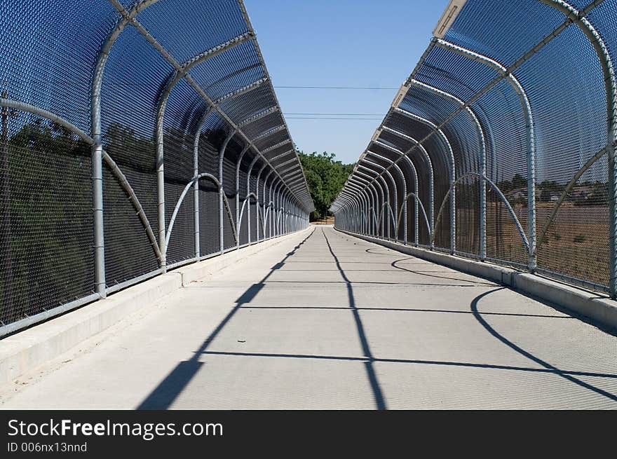 Pedestrian/bicycle bridge. Pedestrian/bicycle bridge