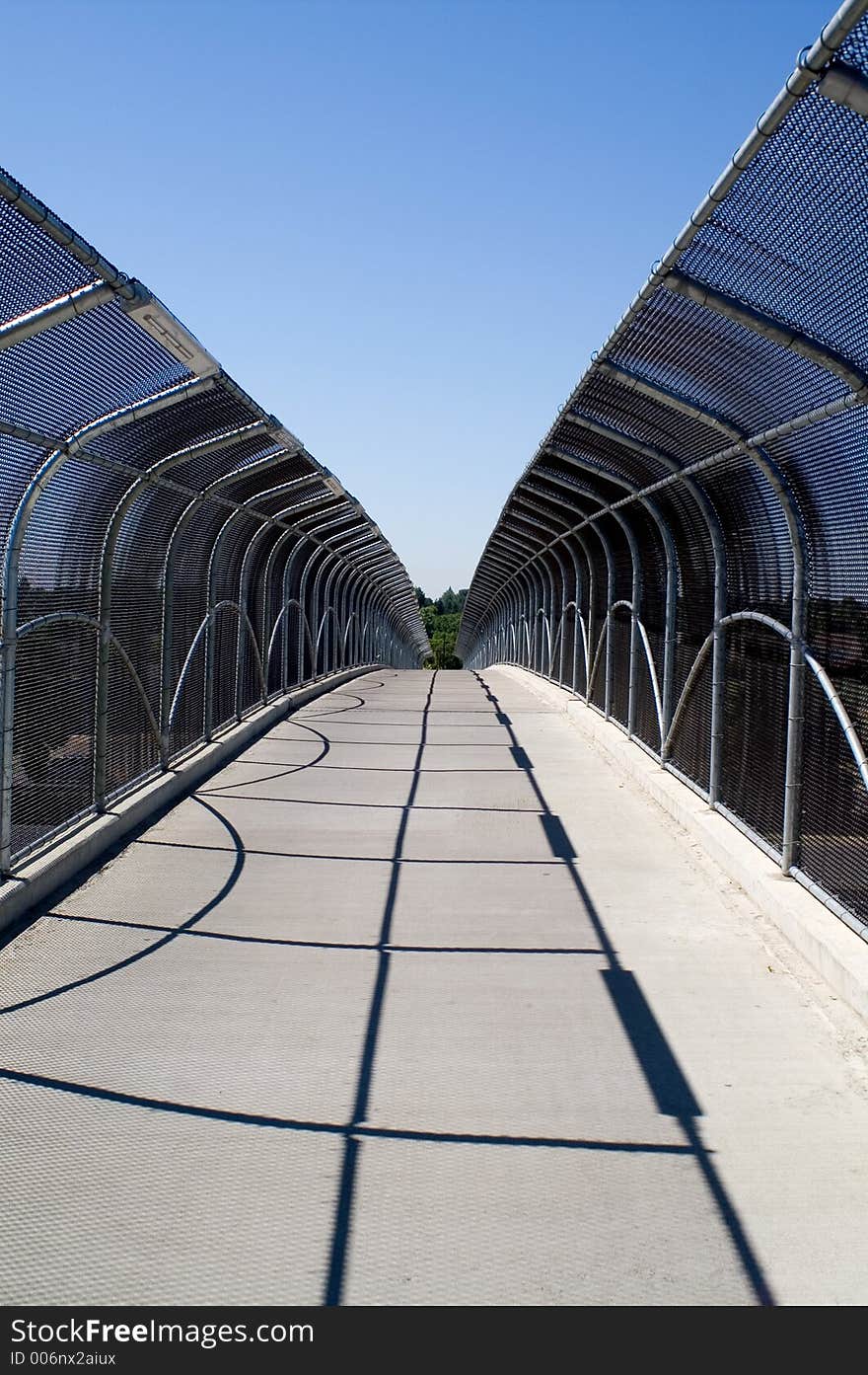 Pedestrian/bicycle bridge. Pedestrian/bicycle bridge