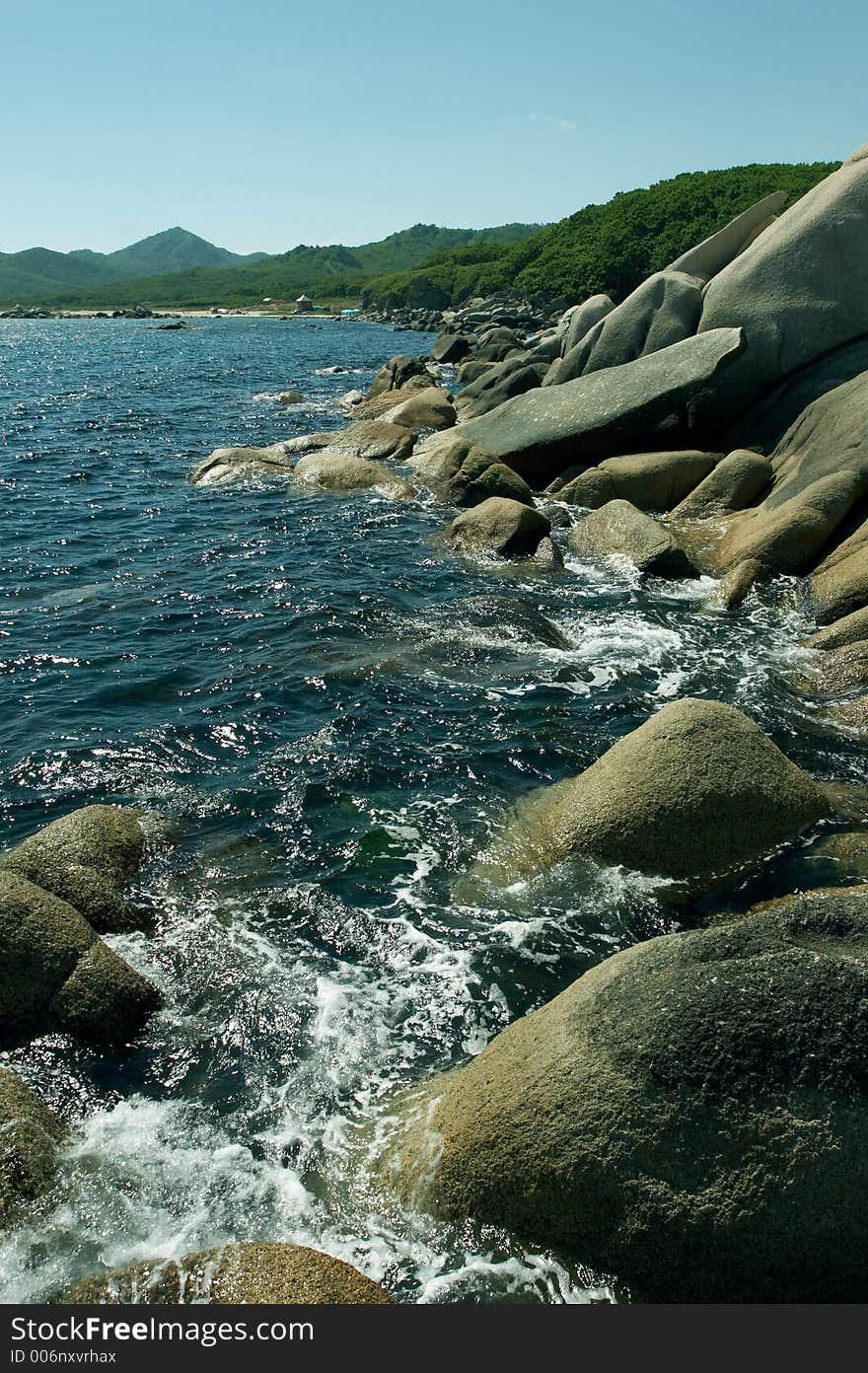 Coast of the Japanese sea. Coast of the Japanese sea