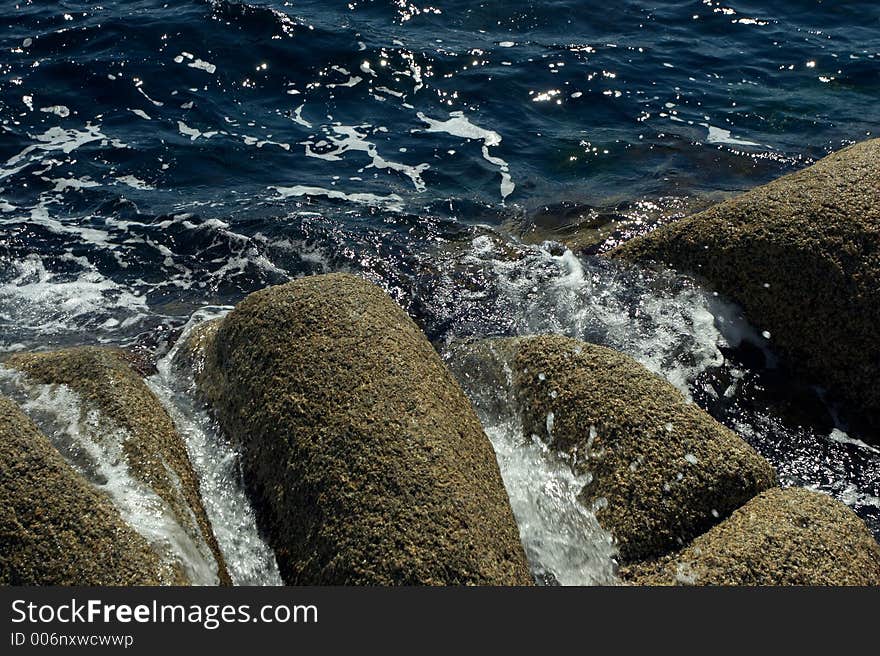 Coast of the Japanese sea. Coast of the Japanese sea