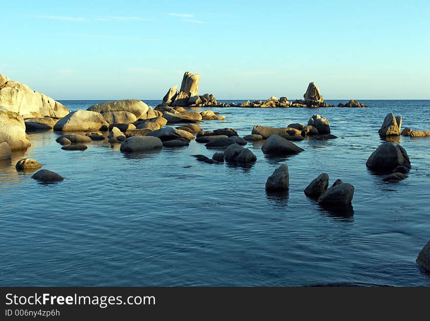 Stones at coast of the Japanese sea. Stones at coast of the Japanese sea