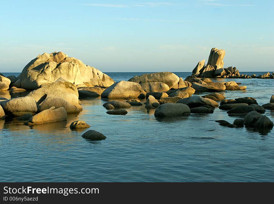 Stones at coast of the Japanese sea. Stones at coast of the Japanese sea