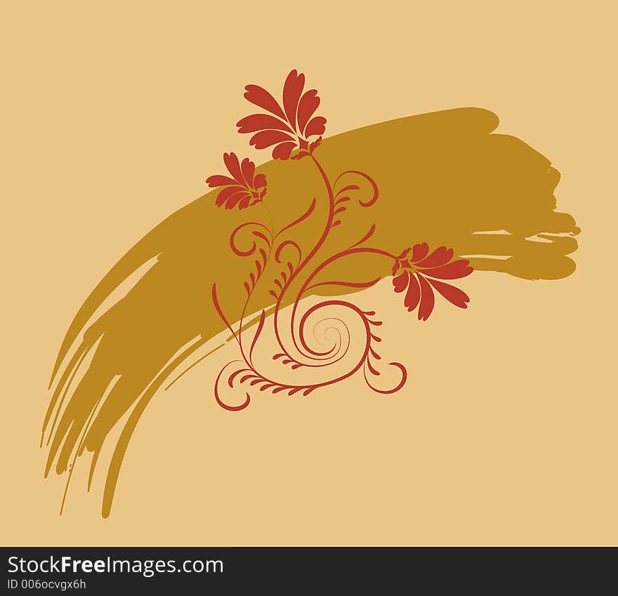 Background Flower, Elements For Design,vector