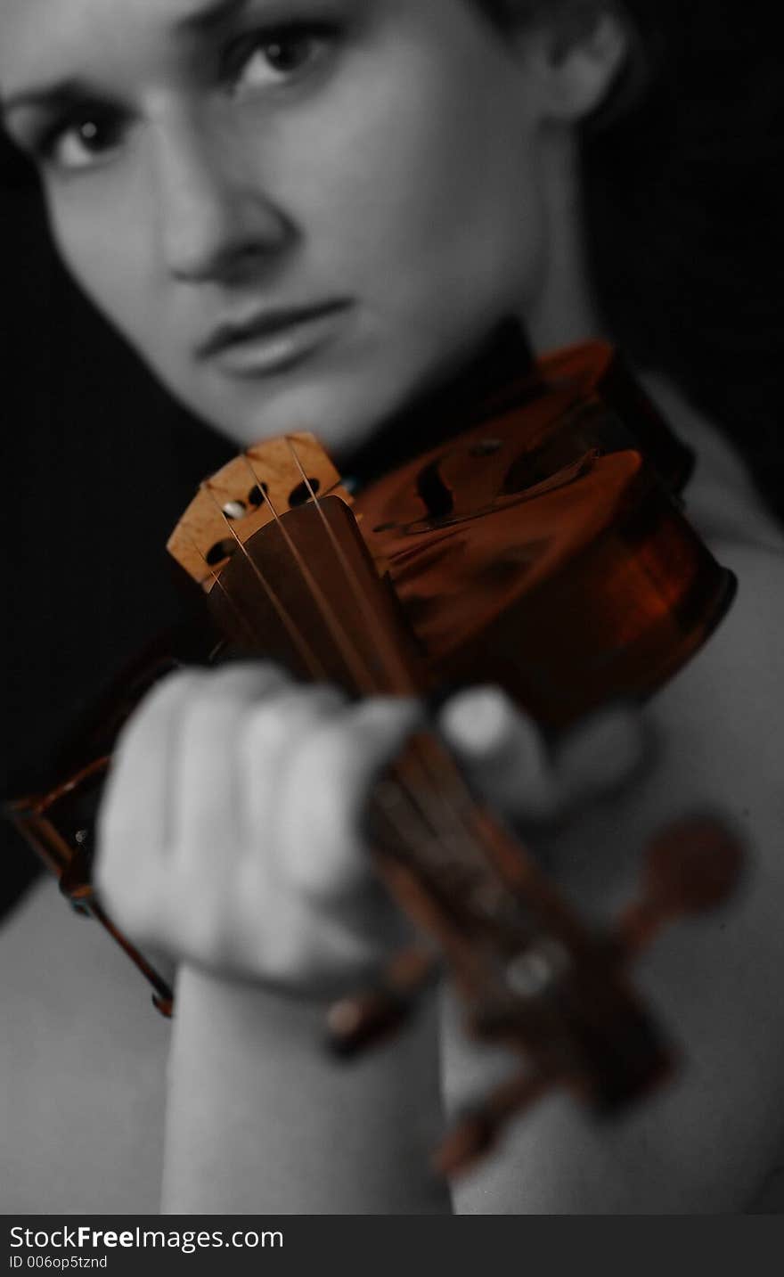 Girl with violin